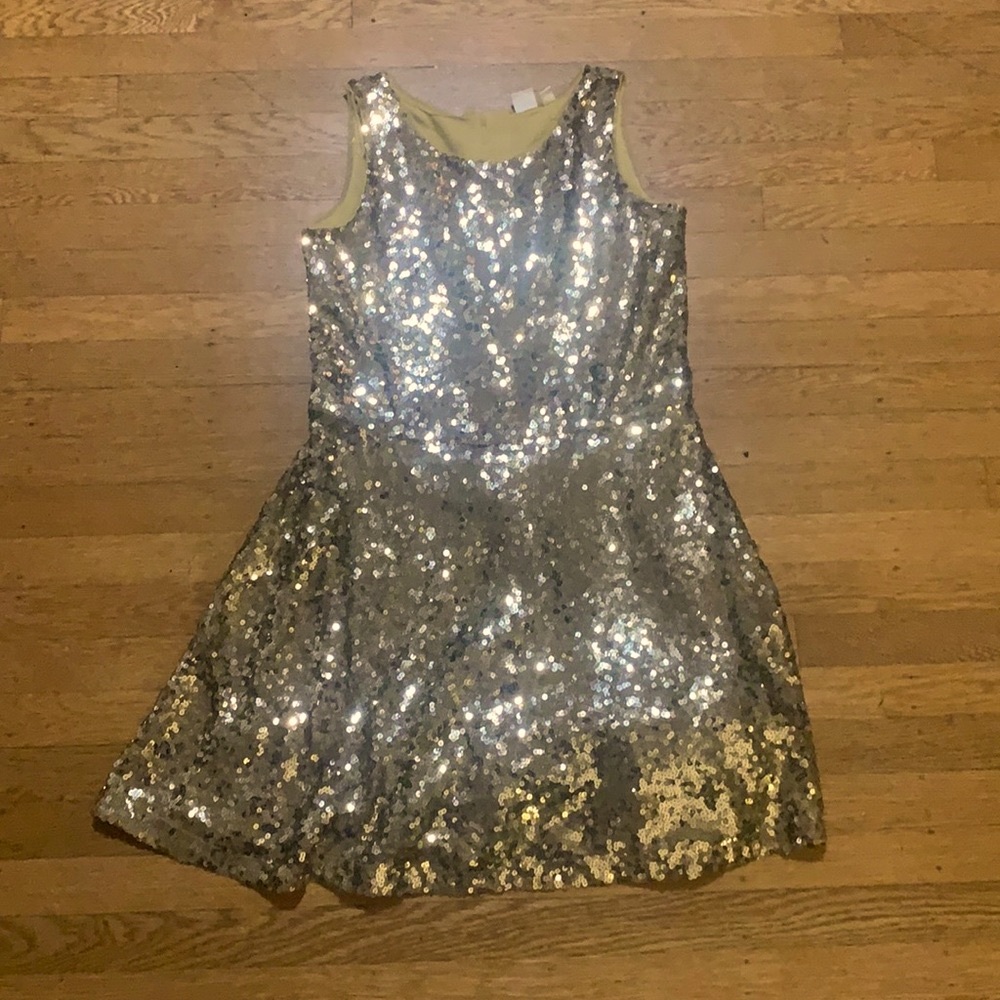 Gap kids stunning gold sequin dress xxl 14 to 16 regular